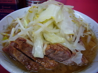 「豚5枚入り小ラーメン【ヤサイ・ニンニク】（700円）」@ラーメン二郎 環七一之江店の写真