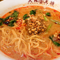 「坦々麺+半チャーハンセット ￥860」@大阪王将 新宿店の写真