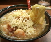 「カレー味噌ラーメン880円+チーズ100円」@味噌屋 与六の写真