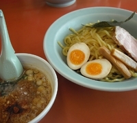 「期間限定 スタミナバーベキューつけ麺」@ラーメン山岡家 佐野店の写真