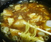 「麻婆柳麺 700円」@中国料理 青龍の写真