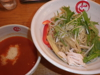 「トマトつけ麺（790円）大盛（無料）」@麺や まるとも 両国店の写真