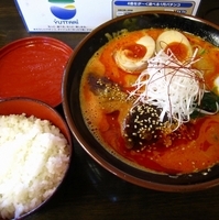 「担炭麺（ライス付き）780円」@らーめん こげんの写真