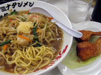 「タンメン（並）+手羽餃子@680+300」@熱血!!スタミナタンメン五郎ちゃんの写真