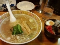 「塩ラーメン&ミニチャーシュー丼」@らーめん 炙の写真