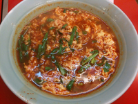 「ニラ入りタンタンメン（大辛）」@ニュータンタンメン本舗イソゲン 白楽店の写真