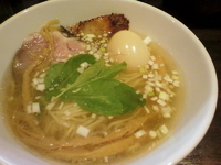 「しゃも塩そば700円+味玉100円」@麺や 蒼 AOIの写真