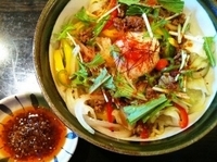 「すぱいしぃまぜそば  with食べるラー油」@はる樹の写真