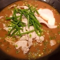 「カレー麺 （温卵トッピング）」@かれー麺 実之和 六本木店の写真