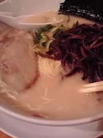 「らーめん+きくらげ」@博多風龍 水道橋店の写真