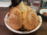 「雷味噌（中）+半豚増し+全マシ」@雷 北松戸本店の写真