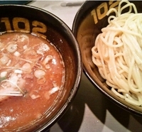 「つけめん（夜の部 鶏×魚介） 800円」@つけめん102 川口店の写真