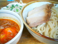 「味噌つけ麺小ブタ（￥700+￥150）」@明心角ふじの写真