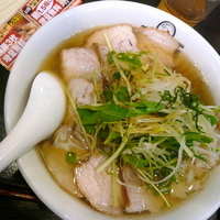 「みぞれラーメン 590円（衝撃の 3日間プライス） + 麺 1.」@喜多方ラーメン 坂内 汐留シティセンター店の写真