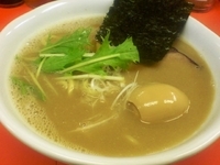「ラーメン（600円）+煮玉子（100円）」@麺屋 彩家の写真
