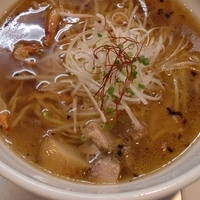 「桜海老醤油拉麺 + お茶漬けセット」@天雷軒 神谷町の写真