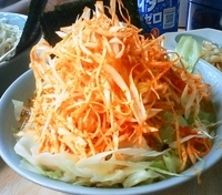 「赤ネギラーメン+キャベツ」@ラーメン 大黒家 生麦本店の写真