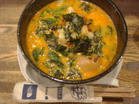 「カレー担々麺+味玉子」@麺・飯場 たんやの写真