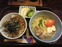 「西金プリンス麺ハーフサイズ+小吉丼セット」@やきとり大吉 西金沢店の写真