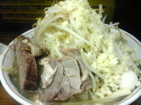 「ミニラーメン 650円  にんにくマシマシ」@ラーメン二郎 新小金井街道店の写真