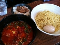 「味玉redつけめん 900円 豚めし」@らーめん次男坊の写真