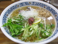 「梅しそ冷やし鶏そば」@麺屋 一八の写真