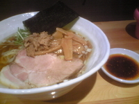 「らーめん+白飯+食べるラー油（中華そば台風のメニュー）」@ら〜めん台風。の写真