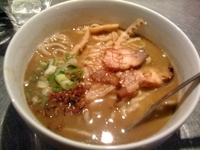 「グリーンカレーそば ライス」@BASSANOVAの写真