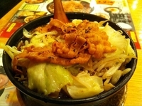 「大阪黒醤油ラーメン・野菜大盛」@麺屋 武士道の写真