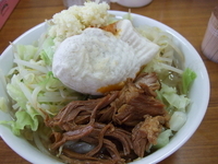 「鯛焼きラーメン+野菜ニンニク」@たいやき本舗 藤家 泉店の写真