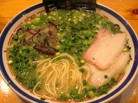 「ねぎラーメン+赤オニ+替え玉×2@800+100+120+120」@博多長浜らーめん 田中商店の写真