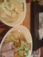 「濃菜つけ麺780中盛・豚キムチ無料」@濃菜麺 井の庄の写真