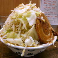 「雷そば 並 680円（ヤサイ密度高く）」@雷 北松戸本店の写真