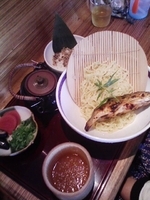 「鮎かけラーメン・鮎涼冷やしラーメン」@鮎ラーメン 二子玉川店の写真