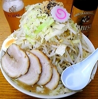 「ごじ野菜チャーシュー 大盛り ニンニク」@大勝軒満帆 籠原店の写真