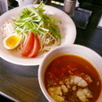 トマトつけめん 750円 + 生卵