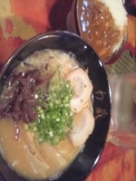 「豚骨ラーメンバリカタ昼セットカレー 730」@博多とんこつラーメン わ蔵 板橋本店の写真