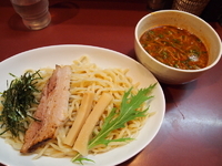 「坦々つけ麺（大盛り、冷たい麺）+雑炊」@日心月歩の写真