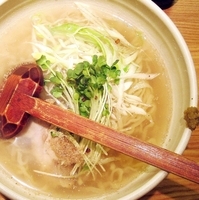 「会津山塩ラーメン 平打ち麺」@会津ラーメン 和の写真