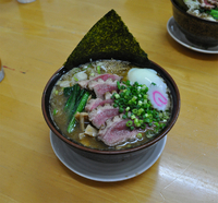 「合鴨とんこつラーメン」@MENYA 食い味の道有楽の写真