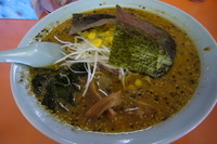 「味噌ラーメン（チョットコッテリ、麺硬め）+スパイス」@ラーメンショップ 尾島店の写真