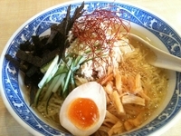 「冷やし鳥そば」@らーめん がんちゃの写真