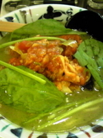 「とまとんこつラーメン￥850」@七志 とんこつ編 上野店の写真