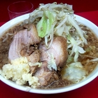 「小ラーメン （麺少なめ、ニンニク）」@ラーメン二郎 西台駅前店の写真