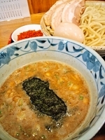 「辛つけ（大）+味玉+肉増し」@つけめん・らあめん 福は内の写真