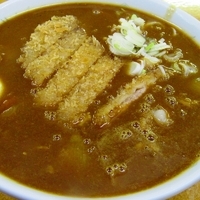 「カレーラーメン + カツ」@やまや食堂の写真