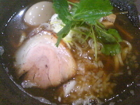 「あっさり游柳麺（平打ち麺硬め+トッピングサービス味付玉子）」@麺屋 游柳の写真