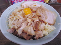 「あぶらそば（アブラ・にんにく）+豚追加」@麺や あかつきの写真