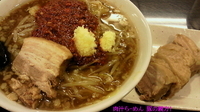 「親方ラーメン（肉増し、ニンニク、麺硬め）」@三代目 豚の親方! 総本店の写真
