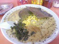 「味噌ラーメン（少しコッテリ、麺超硬め） 570円」@ラーメンショップ 尾島店の写真